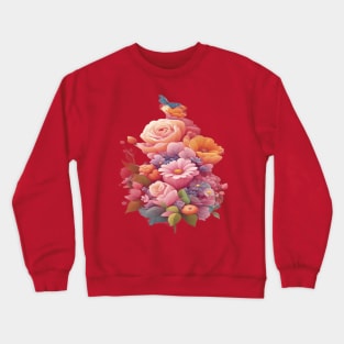 Blooming Flowers Crewneck Sweatshirt